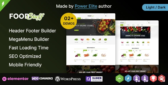 Food Stuff WP – Multipurpose Elementor WooCommerce Theme